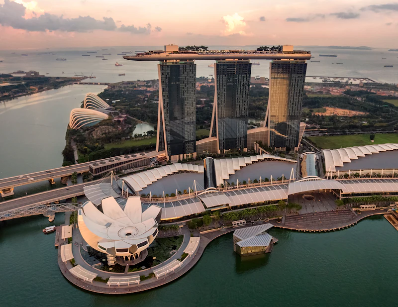 Singapore city skyline for a luxury hotel stay